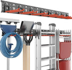 EVERHANGER Garage Tool Storage Organizer, Wall Mount Garden Tool Rack by ToolStorageOrganizer