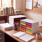Colingmill 2 Pcs Boho Classroom Paper Storage Organizer 19x12 Inch - Image 6