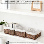 KINGWILLOW Wicker Basket Set of 3 with Removable Liner - Image 6