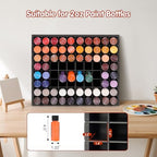 Krafetto 80-Grid Paint Organizer for 2 Oz Bottles, Wall Mount, Black - Image 3