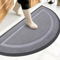 OLANLY Half Circle Front Door Mat Outside 47x23 All-Season Rubber Doormat by OLANLY