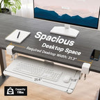 BONTEC Under Desk Keyboard Tray, Pull-Out Keyboard & Mouse Platform - Image 5