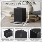 4 Pack PU Leather Pen Pencil Holder Square Desk Pencil Cup Organizer - Image 2