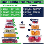 RockBerry 50 Pcs Large Food Storage Containers with Lids Airtight-85 OZ to small Containers-Total 526OZ Stackable Kitchen Set -BPA Free Leak proof containers- Freezer Microwave safe - Image 2