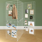 Grid Wall Panels 3 Pcs, Commercial Grade Gridwall Panels, Metal Grid Wall Panel Display Stand, You Can DIY 6 Pack 2'x3' or 3 Pack 2'x6', White by Unknown