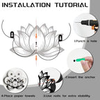 Lotus Toilet Paper Holder Wall Mount/Stand for Extra 8 Rolls - Image 4