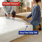 Hefty Shrink-Pak Mattress Bags for Moving – Full/Queen Size | Heavy Duty & Water Resistant Vacuum Compression Mattress Bag, Storage Protection Mattress Cover for Moving - Image 2