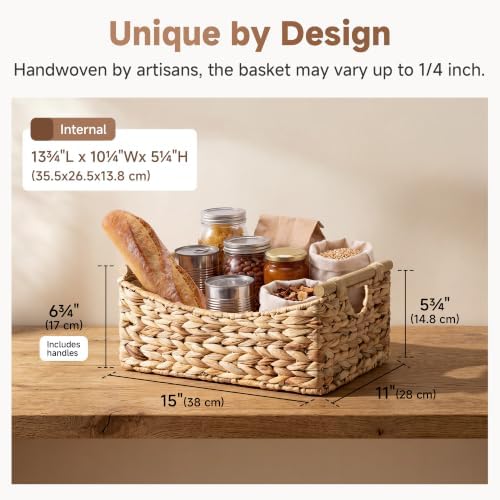 StorageWorks Large Wicker Baskets for Organizing,Pantry Storage Bins,1-Pack - Image 4