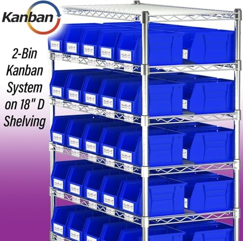 Akro-Mils 30237 AkroBins Plastic Storage Bins, 9"x6"x5", Blue, 12-Pack - Image 5