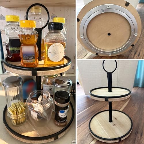3 Pack 8 Inch Aluminium Alloy Turntables Bearing, Heavy Duty Swivel Turntable Lazy Susan for Round Dining Table, 8" Smooth Swivel Turntable for Lazy Susan Dining Table - Image 5