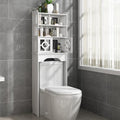 4-Tier Over The Toilet Storage Shelf,Over Toilet Organizer Rack, Above Toilet Shelf for Bathroom,Laundry,White by ILWorkTLs