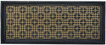 HF by LT Logan Design Deluxe Rubber Boot Tray, 34 x 14 inches, Heavy Duty Vulcanized Rubber, One-Piece Seamless Construction, Year Round Use Indoors or Outdoors, Black with Brushed Brass Finish by HFbyLT