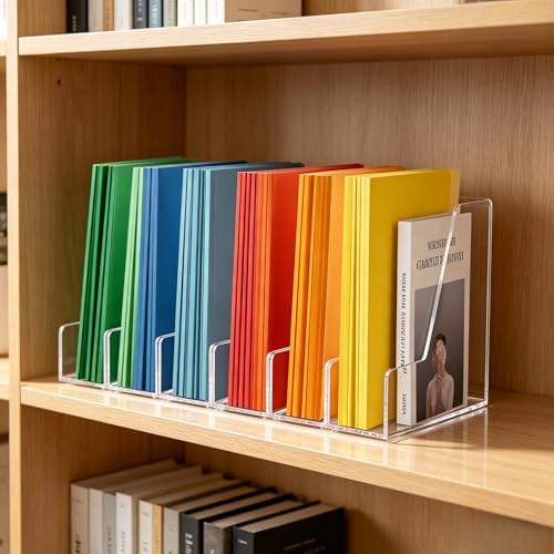 YUXUN Acrylic Magazine File Holders - Clear Desk Organizers - Image 4