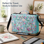 600-Slot Colored Pencil Case, 5-Layer Zipper with Shoulder strap and Handle - Image 5