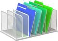 Kuntine.B 7-Section Upright Desk File Organizer Silver 1 Pack by KuntineB