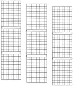 Econoco Portable Grid Panels, Wire Display, 3 Pack, Black, 2x6ft by Econoco
