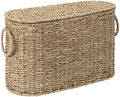 StorageWorks Seagrass Toilet Paper Storage with Lid, Paper Towel Storage by StorageWorks