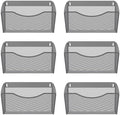 EasyPAG 6 Pack Wall File Organizer, Metal Mesh Hanging File Folder Holder for Letter/A4 Size Folders, Vertical Wall Mount Mail Sorter for Office Paperwork, Classroom, Silver by EasyPAG