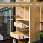 Sintuff 4 Pack Wooden Pull out Tray Cabinet Organizer, 15'' X 21'' - Image 6