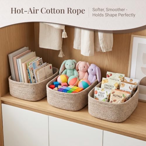 Storage Baskets for Shelves, 5 Pack, 2 Sizes Organizer Bins - Image 5