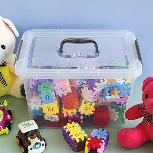 Bringer 6-Pack Clear Plastic Latching Storage Box, Plastic Box, 10 L - Image 5
