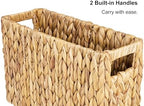Storageworks Magazine Basket, Wicker Magazine Holder, Book Basket,Meidum - Image 2