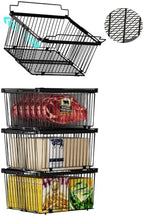 Large Freezer Organizer Bins for 5 to 9 Cu.Ft,Leak-Proof Bottom，4Pack by ANJUBAN