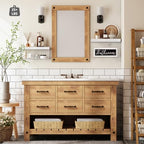 QEEIG ‎Bathroom Shelves with Decor Sign (White, 15.7") - Image 4