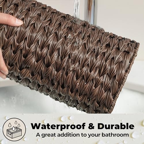 GRANNY SAYS Toilet Paper Storage Basket with Lid, Toilet Paper Holder Stand - Image 2