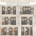 Aheaplus Closet System with 12 Drawers, 8.5-11.5Ft Closet Organizer System - Image 2