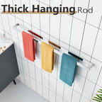 KOKOSIRI Towel Holder Chrome Bath Towel Bar Rack 32-Inch Kitchen Holder Polished Stainless Steel for Bathroom Hardware Wall Mounted, 1 Pack B4008CH-L32 - Image 6