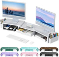 gianotter Dual Monitor Stand Riser With Drawer and 2 Pen Holders by gianotter