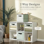 DECOMOMO Storage Bins, Cube Storage Bin with Window - Image 4