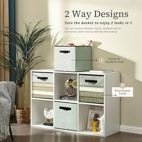 DECOMOMO Storage Bins, Cube Storage Bin with Window - Image 4
