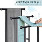 Kayfia 40'' Freestanding 3 Tier Alloy Steel Towel Rack with Storage Basket - Image 5
