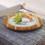 Gourmet Basics by Mikasa Vella Round Lazy Susan Platter, 18-Inch - Image 4