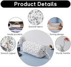 GISMTR Large Quilted Hair Tools Travel Bag for Hair Dryer Aesthetic Cute Dustproof Travel Organizer Flat Curling Iron Travel Organizer - Image 3