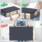 TasticTotes 4 Pack Under Bed Storage Containers, 75L Blanket Storage Bags - Image 5