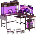 DUMOS 67" L Shaped Gaming Desk，Corner Computer Desk with Storage Shelf by DumosLifestyle