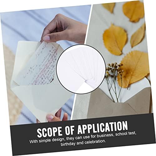 100pcs White Paper Cash Envelopes for Bills and Receipts Organizer - Image 3