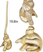 Elephant Toilet Paper Holder 16'' Cast Iron Paper Towel Holder Funny Toilet Paper Holder for The Floor or Counter in The Kitchen or Bathroom Bronze Rustic,Elephant - Image 5