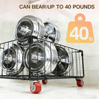 2Pack, Under Sink Organizer,Cabinet Organizers and Storage, Metal Storage Basket,Large capacity, Can Hold 40-70 Liters, Easily Push And Pull, Convenient For Cleaning Under Sink - Image 6