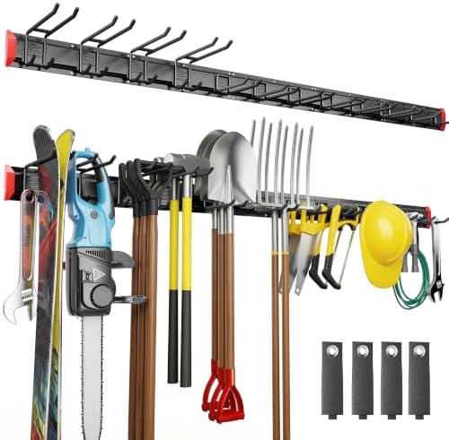 monTEK 80" Garage Tool Organizer Wall Mount, 800 LBS Heavy Duty Tool Rack by monTEK