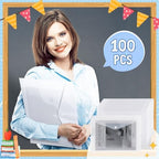 MotiMind 100 Pcs Clear Envelopes with Snap Button Closure Bulk A4 Letter Size Clear Plastic Envelope Folder Document Organizer File Folders for Office Home (Milky) - Image 4