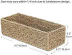 Seagrass Handwoven Storage Baskets, Toilet Tank Topper for Bathroom, 2Pack - Image 2