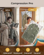 BAGSMART Hanging Vacuum Storage Bags For Clothes, Hand Pump Included - Image 3