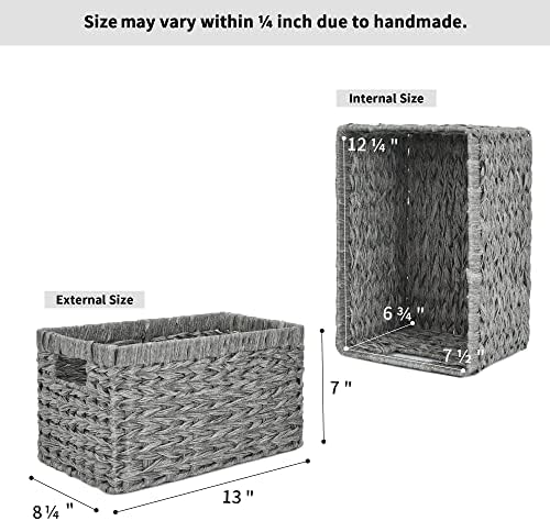 GRANNY SAYS Wicker Storage Baskets for Organizing, Basket Organizer, 2-Pack - Image 5