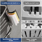 Corner Shower Caddy Suction Cup, Gray (3 Pack) - Image 5