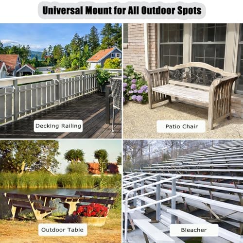 Stainless Steel Patio Umbrella Holder, 360° Adjustable Clamp - Image 7