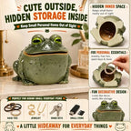 Funny Frog Toilet Paper Holder, Whimsical Toad Tissue Box in Resin for Kitchen, Bathroom, or Bedroom, Creative Animal Toilet Roll Dispenser (Single Frog Holder) - Image 3
